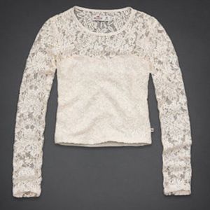 Hollister Lace long sleeve Top